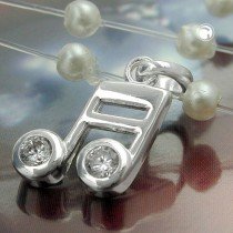 Anhänger Musiknote 925 Sterlingsilber