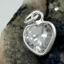 Anhänger Herz Zirkonia 925 Sterlingsilber