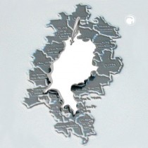 Anhänger BRD-Bundesland Hessen 925 Sterlingsilber