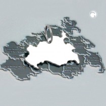 Anhänger BRD-Bundesland Mecklenburg-Vorpommern 925 Sterlingsilber