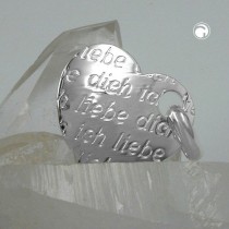 Anhänger Herz -Ich liebe Dich-Silber 925