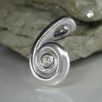 Anhänger Spirale mit Zirkonia 925 Sterlingsilber