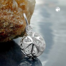 Anhänger filigrane Kugel 925 Sterlingsilber