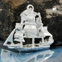 Anhänger Schiff 925 Sterlingsilber