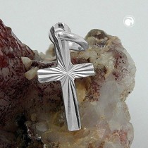 Anhänger Kreuz diamantiert 925 Sterlingsilber