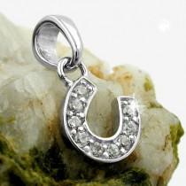 Anhänger Hufeisen Zirkonia 925 Sterlingsilber