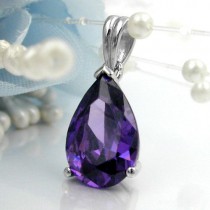 Anhänger Tropfen Zirkonia 925 Sterlingsilber