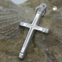 Anhänger Kreuz diamantiert 925 Sterlingsilber