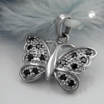 Anhänger Schmetterling mit Zirkonia 925 Sterlingsilber