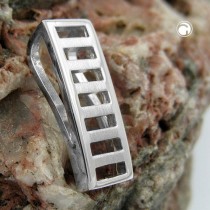 Anhänger Viereck rhodiniert 925 Sterlingsilber
