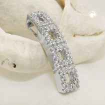 Anhänger voll mit Zirkonia 925 Sterlingsilber