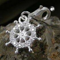 Anhänger Charm Steuerrad 925 Sterlingsilber