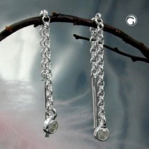 Durchzieher Zirkonia 925 Sterlingsilber