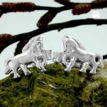 Ohrstecker Pferd rechts-links 925 Sterlingsilber