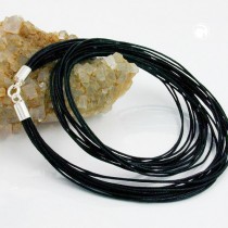 Halskette 14-reihig Verschluss 925 Sterlingsilber