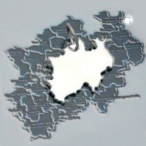 Anhänger BRD-Bundesland Nordrhein-Westfalen 925 Sterlingsilber