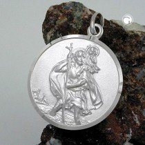 Anhänger Medaille Christophorus 925 Sterlingsilber