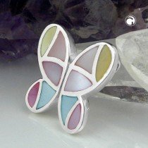 Anhänger Schmetterling Perlmutt 925 Sterlingsilber