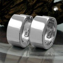 Creolen Ohrringe 15x6mm glänzend 925 Sterlingsilber