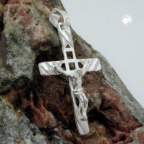 Anhänger Kreuz mit Jesus 925 Sterlingsilber