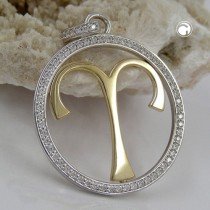 Anhänger bicolor 925 Sterlingsilber