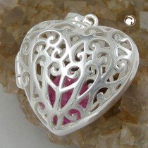 Anhänger Herz Medaillon 925 Sterlingsilber