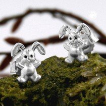 Ohrstecker kleiner Hase 925 Sterlingsilber