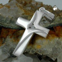 Anhänger Kreuz mit Zirkonia 925 Sterlingsilber
