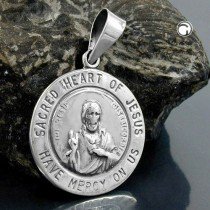 Anhänger Herz-Jesu-Verehrung 925 Sterlingsilber
