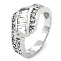 Ring Zirkonia weiß 925 Silber Größe 60
