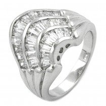 Ring Zirkonia weiß 925 Silber Größe 56