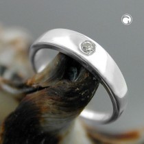 Anhänger Taufring Zirkonia 925 Sterlingsilber