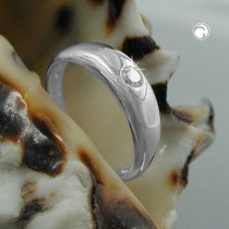 Anhänger Taufring Zirkonia 925 Sterlingsilber