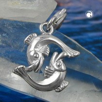 Anhänger Charm Fische 925 Sterlingsilber