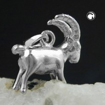 Anhänger Steinbock 925 Sterlingsilber