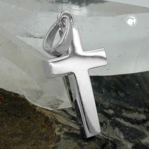 Anhänger Kreuz rhodiniert 925 Sterlingsilber
