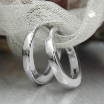 Creolen Ohrringe 15mm rhodiniert 925 Sterlingsilber