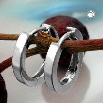 Creolen Ohrringe 25mm rhodiniert 925 Sterlingsilber