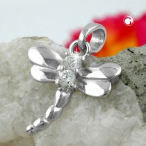 Anhänger Libelle mit Zirkonia 925 Sterlingsilber
