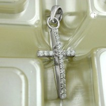 Anhänger Kreuz mit Zirkonias 925 Sterlingsilber