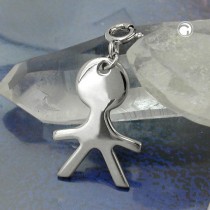 Anhänger Junge glänzend 925 Sterlingsilber
