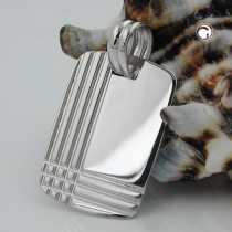 Anhänger Gravurplatte mit Muster 925 Sterlingsilber