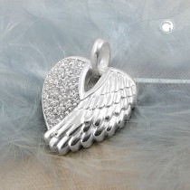 Anhänger Engelflügel Zirkonia 925 Sterlingsilber