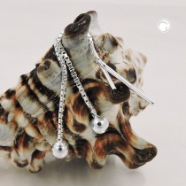 Durchzieher Kette mit Kugel 925 Sterlingsilber