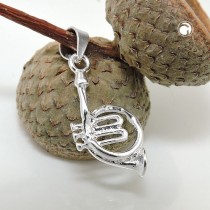 Anhänger Instrument Horn 925 Sterlingsilber