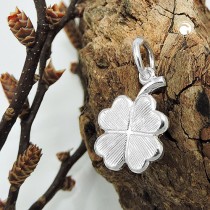 Anhänger Kleeblatt-glänzend 925 Sterlingsilber