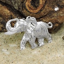 Anhänger Elefant massiv 925 Sterlingsilber