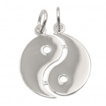 Anhänger Doppel Yin-Yang glänzend 925 Sterlingsilber