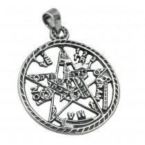 Anhänger Amulett geschwärzt 925 Sterlingsilber