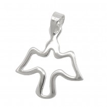Anhänger stilisierte Taube glänzend 925 Sterlingsilber